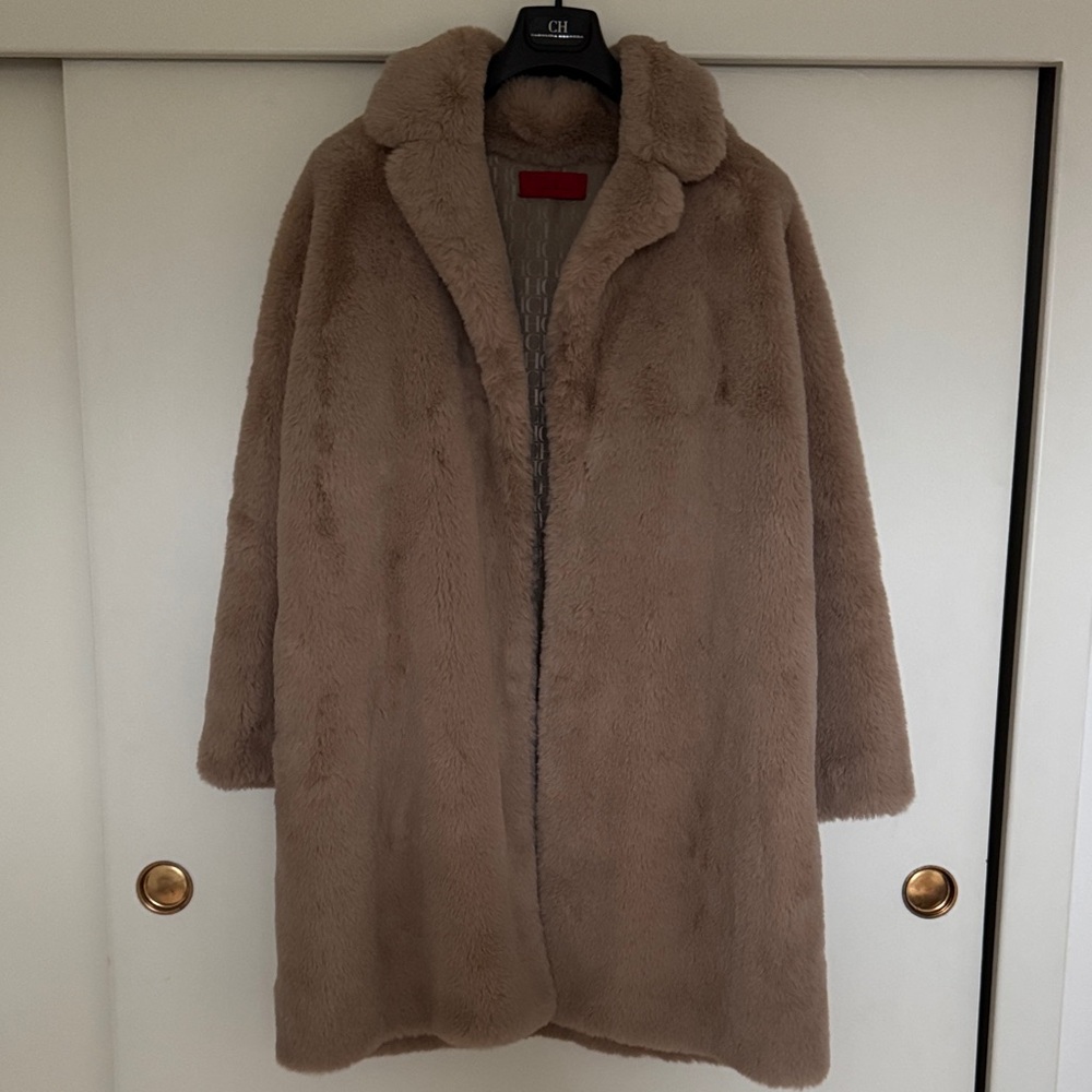 Carolina Herrera Cozy Brown Teddy Jacket